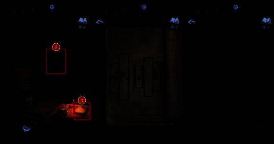 柜子谜题界面展示六位数字锁,下方摆放一本翻开的古书,纸上画着抱拳手势