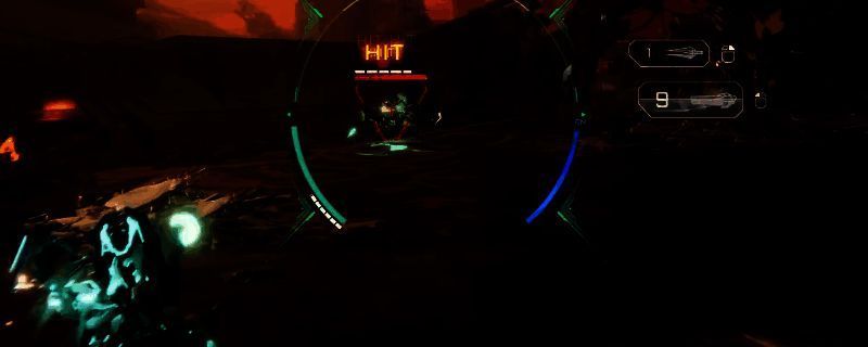 《解限机》游戏内战斗界面截图,地图边缘高亮显示敌方单位位置,角色驾驶机甲准备迎战