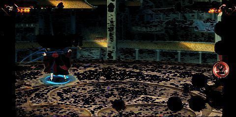 砂铁块悬停空中，准备坠落打击