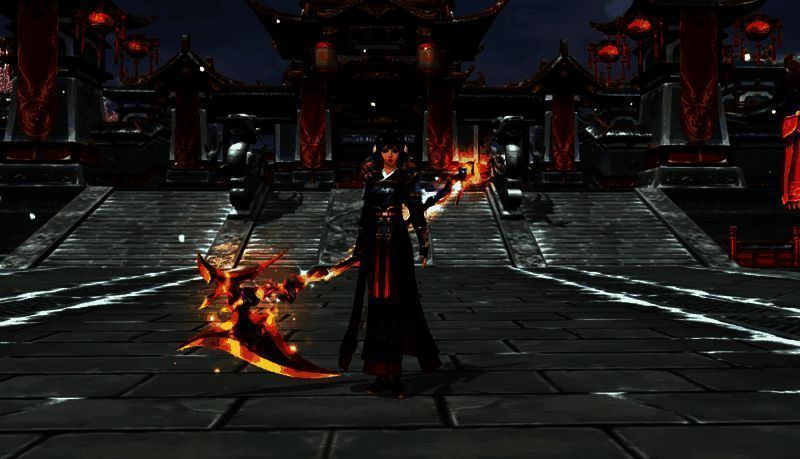 龙焰腾霄与赤龙破军幻化对比图,火焰与雷电特效交织