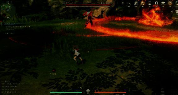 山贼头目在霍恩城区西部山贼营地的活动范围示意图