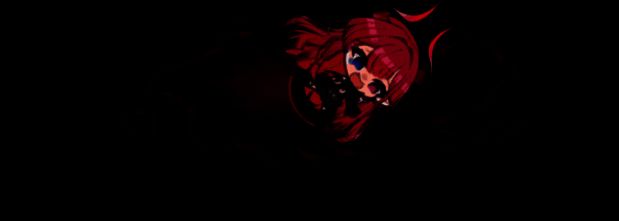 梅克琳达角色对话场景,手持法杖状指挥仪,空中浮现魔法阵光影