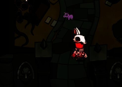 游戏内会议界面前的紧张对峙场景,恶魔猎手站在角落,其他玩家目光警惕地扫视周围,气氛凝重