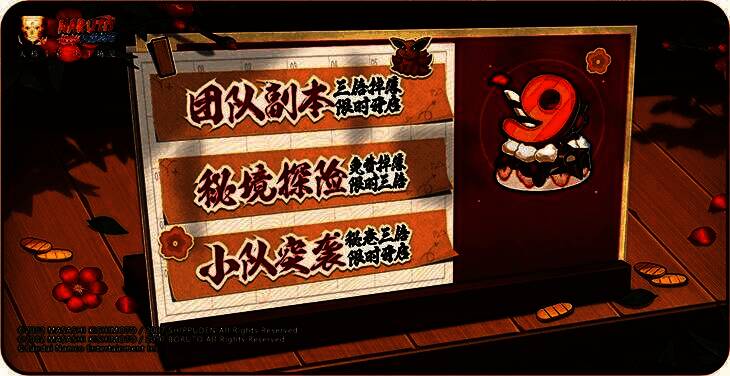 超级倍倍倍活动宣传图，标注团队副本、秘境探险等玩法奖励翻倍标识