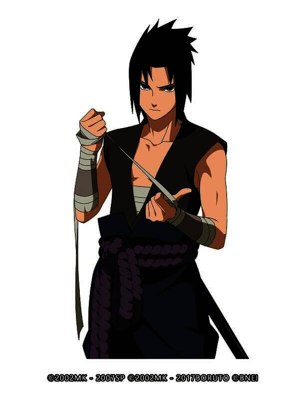 宇智波佐助「疾风传」全新时装展示图，身披暗红风衣，眼神锐利