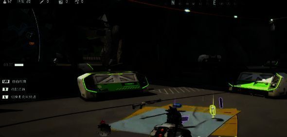 玩家在高级资源区角落隐蔽观察,准备伏击对手