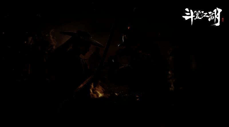 大规模战场画面,上百名玩家在战场上激烈混战,旗帜飘扬,战火连天