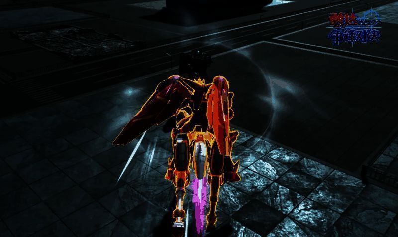 尊者敢达操纵风云再起头角冲撞,连续撞击敌人