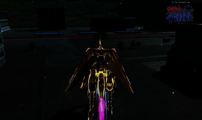 机体进入超级模式,全身泛起金色光芒,气势暴涨