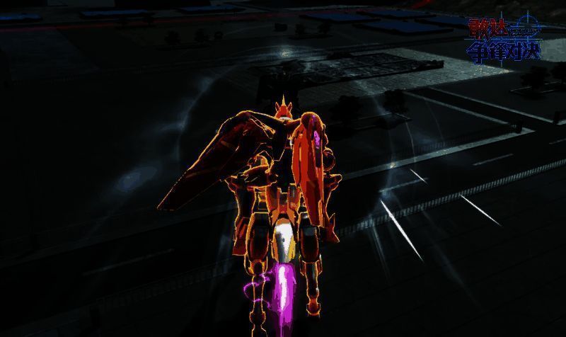 风云再起模块冲撞敌人,头角泛起红光