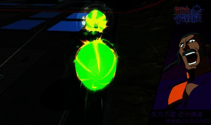 神敢达与尊者敢达联手冲撞,终点处龙卷风席卷全场