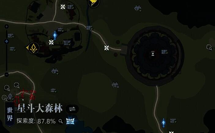 三处篝火台被火焰点亮,地面裂开缝隙,玩家正准备跳入地下密室入口