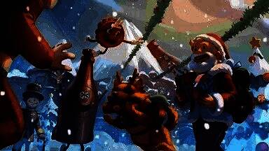 《辐射避难所》联动电视剧角色立绘展示,Lucy、The Ghoul与Maximus并列呈现,背景为废土荒原与避难所设施