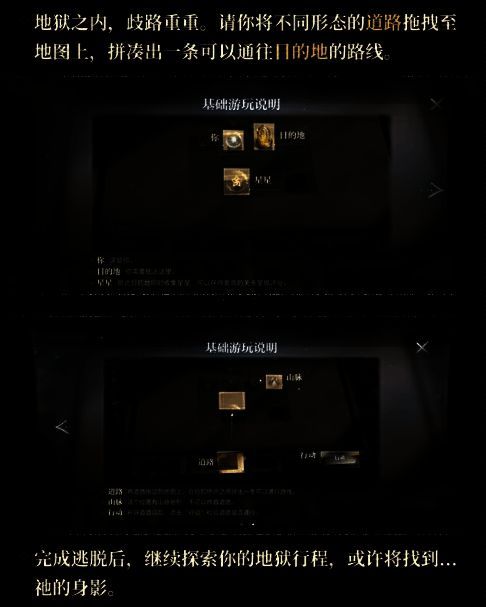 玩家角色从昏暗牢笼中苏醒,四周弥漫着红色雾气,上方浮现‘你醒了?这里是……地狱’的文字对话框