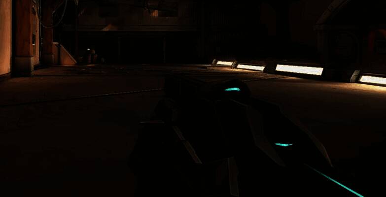 獠犬射击动态演示图,显示三连发点射轨迹稳定,弹道集中于目标区域