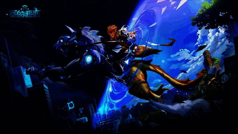 游戏内两大新服名称“未来之境”与“往昔之庭”以光影特效呈现,悬浮于星河之上,象征时间与空间的交汇