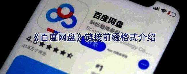 百度网盘分享链接示例界面,展示完整链接结构及前缀高亮提示