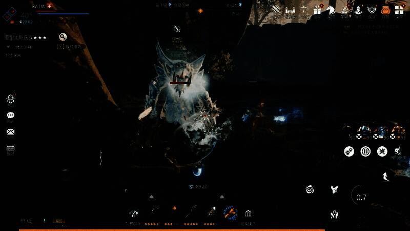 多支玩家队伍在平原上展开大规模战斗,空中有骑龙玩家交战,地面战象与巨兽激烈碰撞