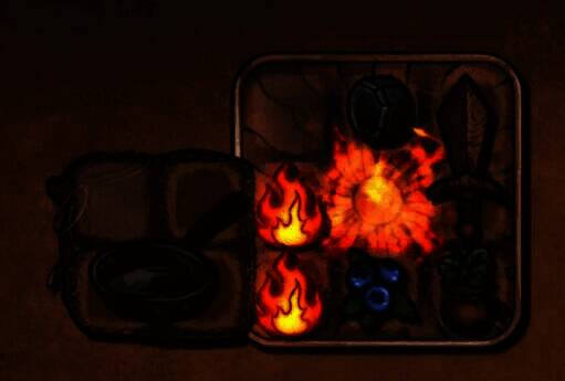 玩家正在调整背包内物品位置,准备进行合成布局