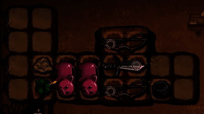 合成界面显示三个不同物品,其中两个已连接准备融合