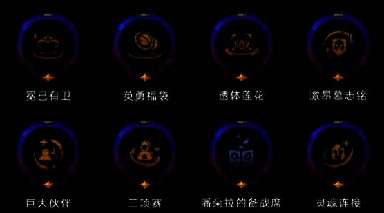 游戏内海克斯选择界面,显示‘组件百宝袋’、‘高端购物’、‘源计划增幅’等可选强化