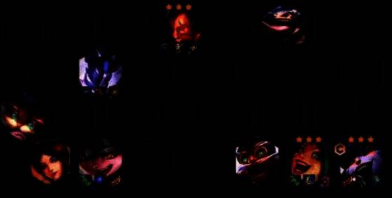 实战对局站位图,显示小炮藏角、前排对位、后排分散的布局