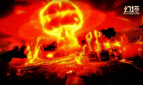 主线剧情过场画面,角色站在废墟之上凝望远方,天空裂开异象,气氛悲壮而震撼