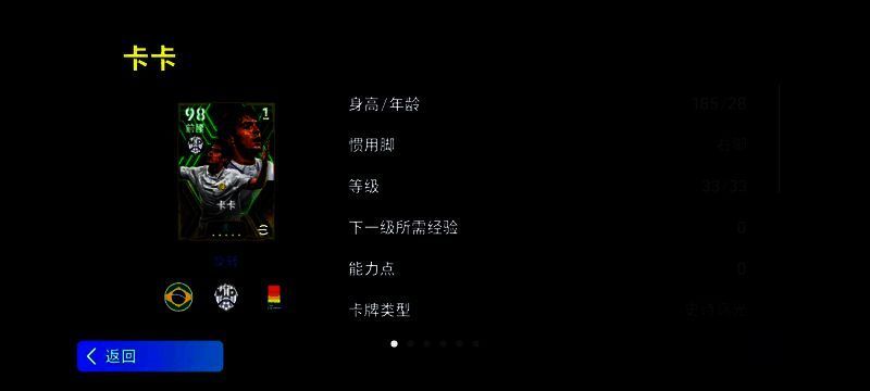 卡卡身穿皇家马德里白色球衣,双手指天庆祝进球的标志性瞬间,背景为欧冠赛场热烈氛围