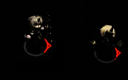 录武官在实战关卡中的部署位置示意图，位于后排中央，覆盖多个干员