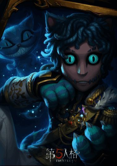 佣兵-柴郡猫时装立绘,猫耳猫爪设计萌感十足,笑容俏皮