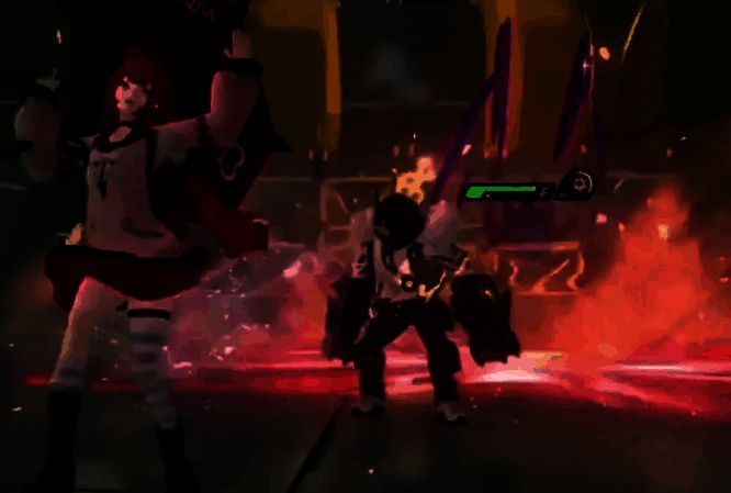 敌人身上显示‘甜蜜惊吓’状态图标，周围有粉色光效环绕，表示异常积累加速中