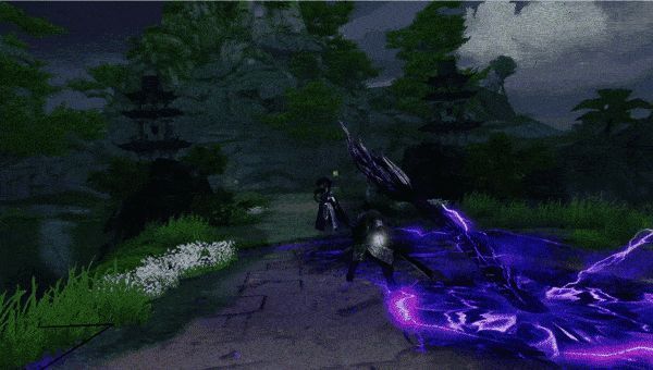 多条光影龙在战场中穿梭攻击,敌人被击飞控制,场面震撼