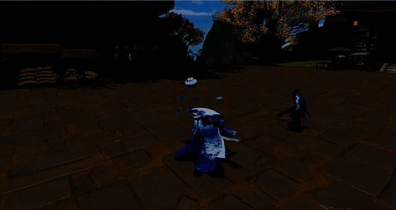 拾得周身茶雾升腾,地面泛起高温波纹,敌人痛苦挣扎