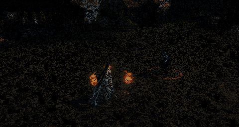 战场被火光覆盖,敌人四处逃窜却无处可躲