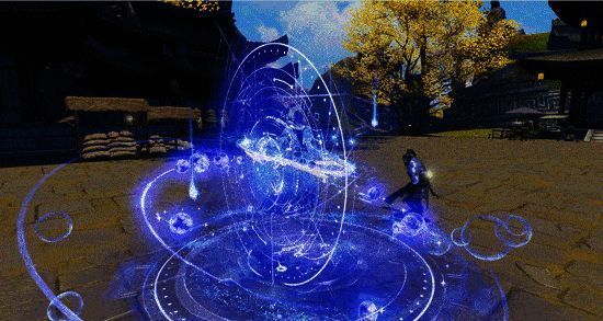 星链从天而降,连接多名敌人,随后爆炸闪光