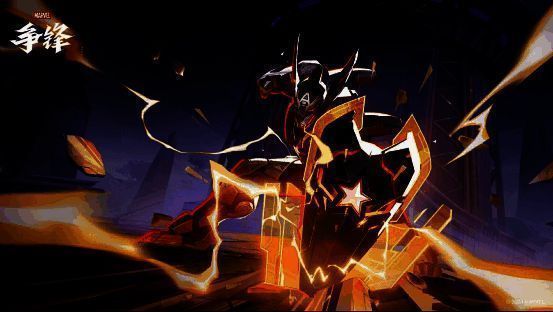 黑豹站立于高塔之上,战甲散发幽蓝光芒,身后是瓦坎达未来城市全景