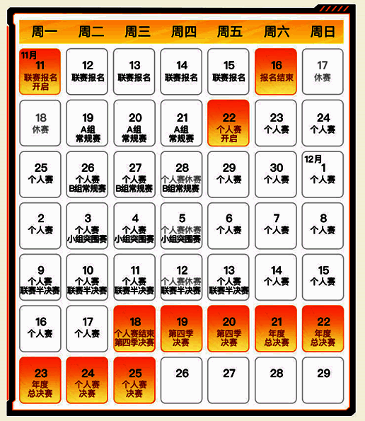 2024心悦精英杯赛事日历图表,清晰标注各阶段比赛时间与关键节点,便于玩家查看赛程安排